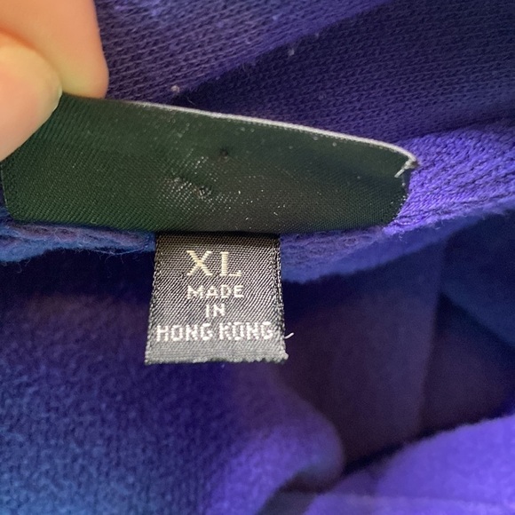 Vintage Patagonia Purple Polo Sweatshirt XL - Picture 5 of 13